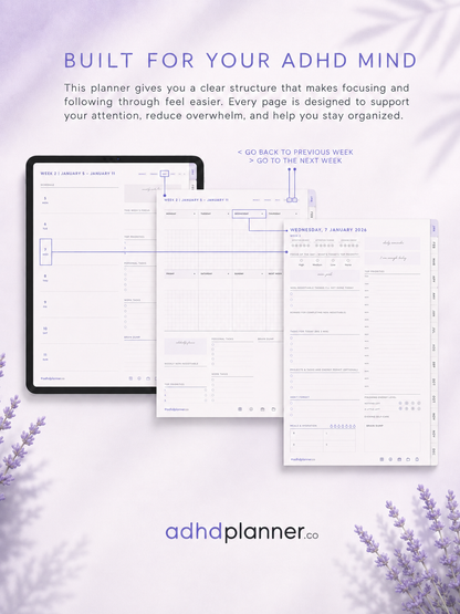 Still feeling overwhelmed by mess and unfinished tasks? This ADHD Cleaning Planner helps make cleaning feel easier.