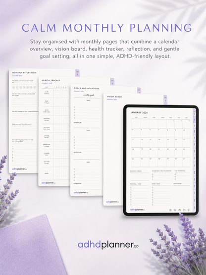Still feeling overwhelmed by mess and unfinished tasks? This ADHD Cleaning Planner helps make cleaning feel easier.