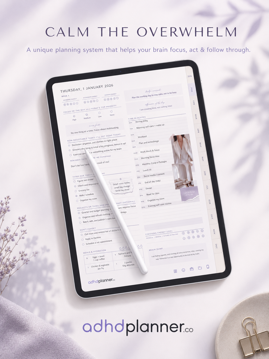 Still feeling overwhelmed by mess and unfinished tasks? This ADHD Cleaning Planner helps make cleaning feel easier.