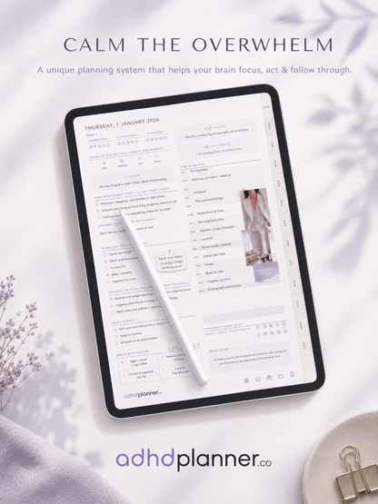 Still feeling overwhelmed by mess and unfinished tasks? This ADHD Cleaning Planner helps make cleaning feel easier.