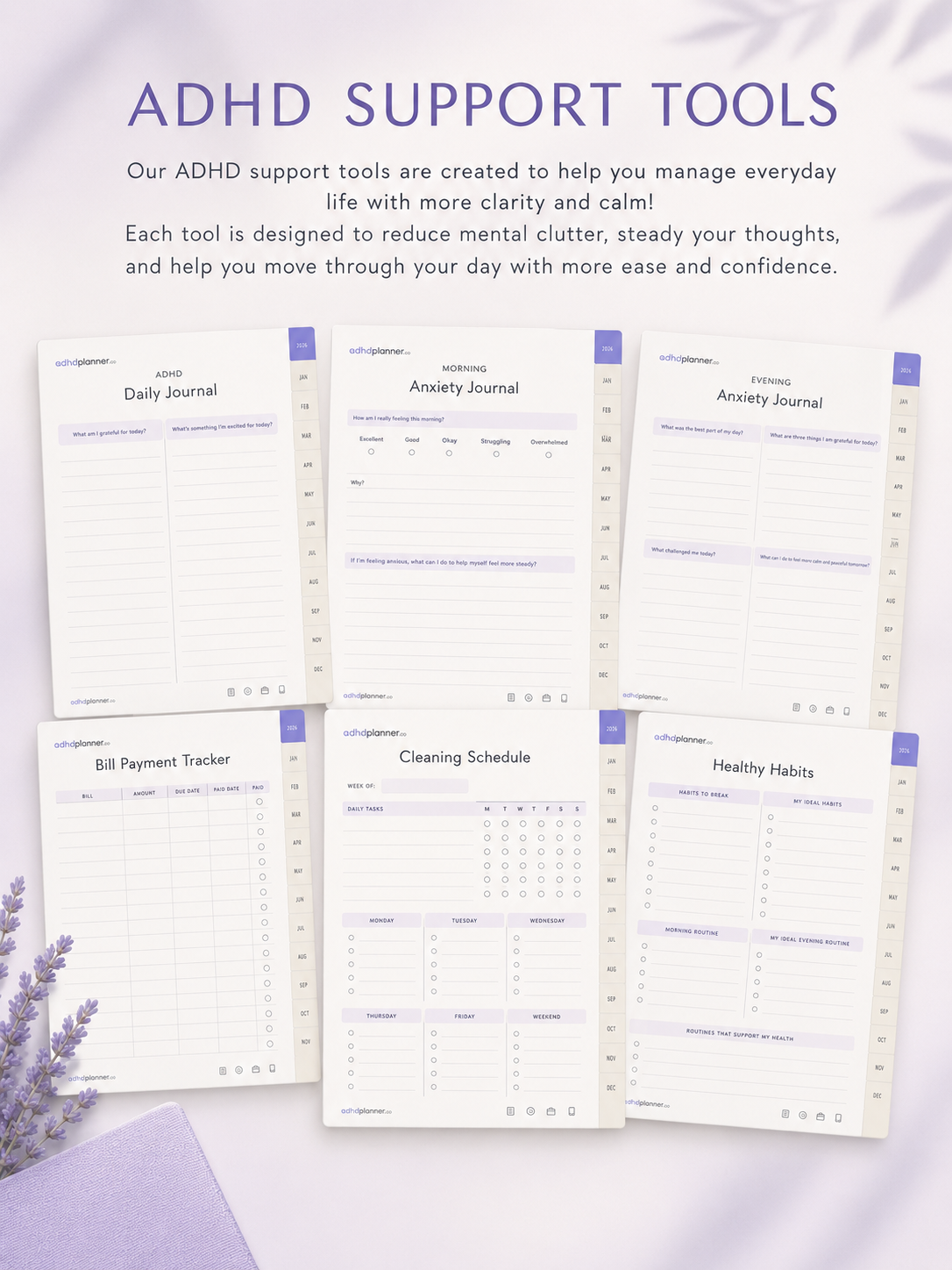 Still feeling overwhelmed by mess and unfinished tasks? This ADHD Cleaning Planner helps make cleaning feel easier.