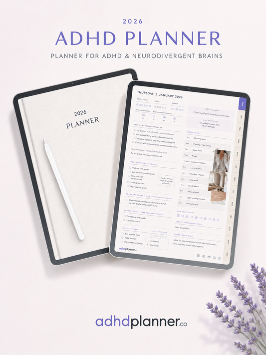 Still feeling overwhelmed by mess and unfinished tasks? This ADHD Cleaning Planner helps make cleaning feel easier.